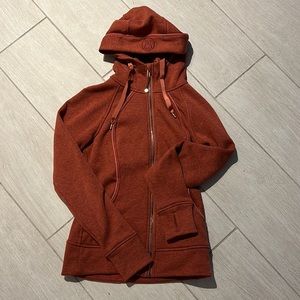 Lululemon scuba hoodie *plush soft heathered cranberry